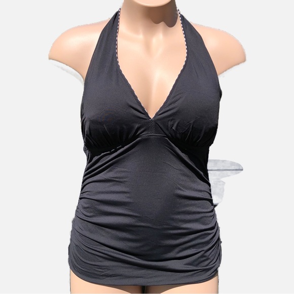Women’s Vintage Reversible Swimsuit Tankini Bathing Suit Swim Top XL 16 - Picture 1 of 12
